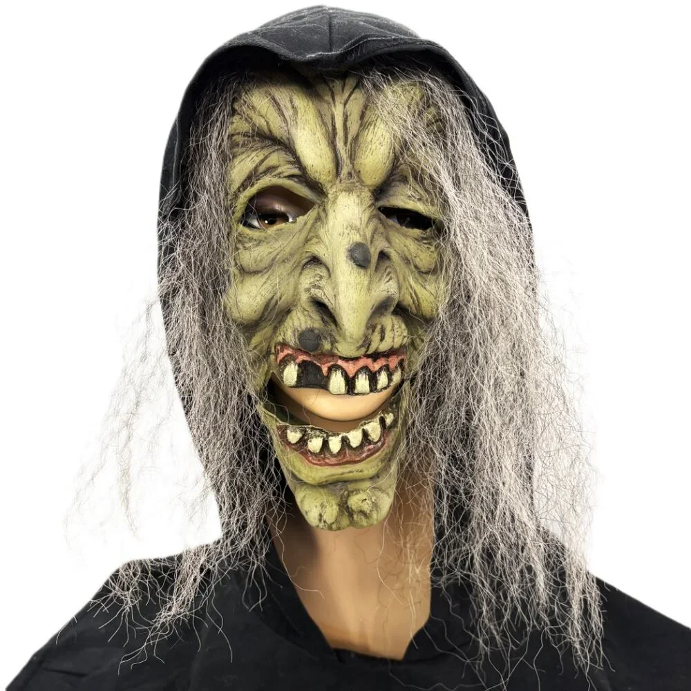 Green Witch Halloween Mask Cinema Secrets VTG Y2K NWT